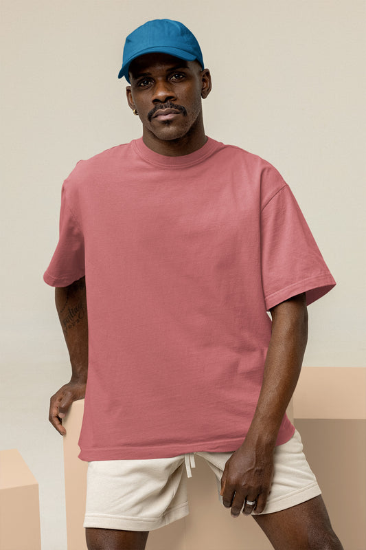 Men’s Oversized T-Shirt – Dusty Rose