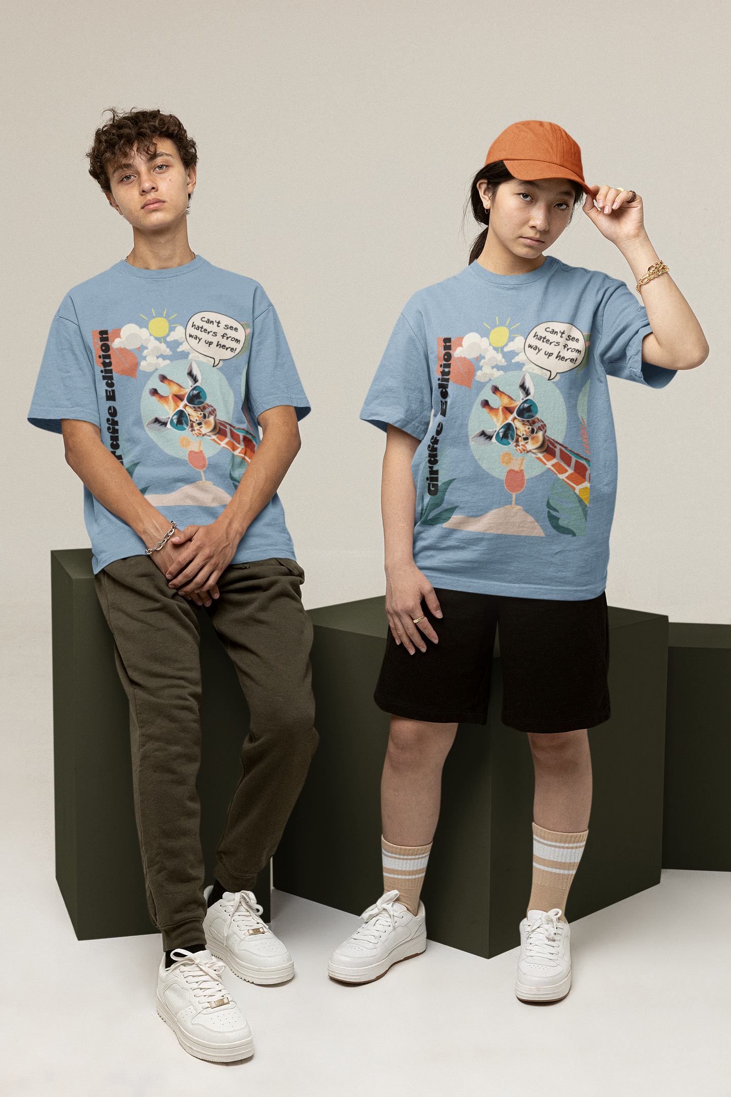 Giraffe Edition Oversized T-Shirt | The OddBall Wagon