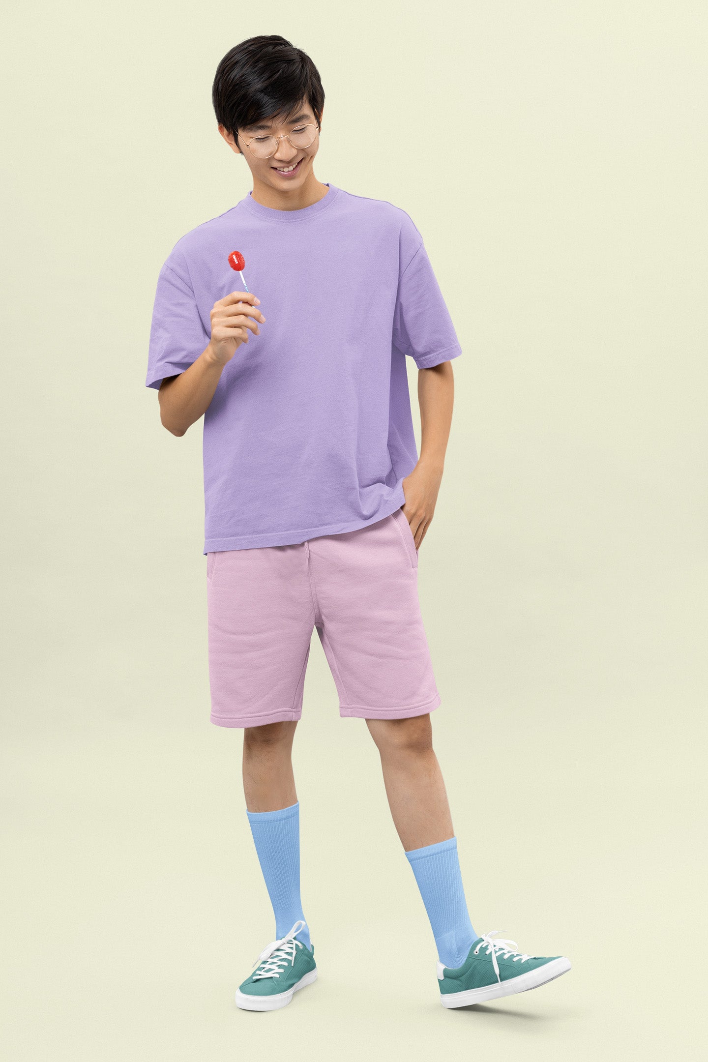 Men’s Oversized T-Shirt – Iris Lavender