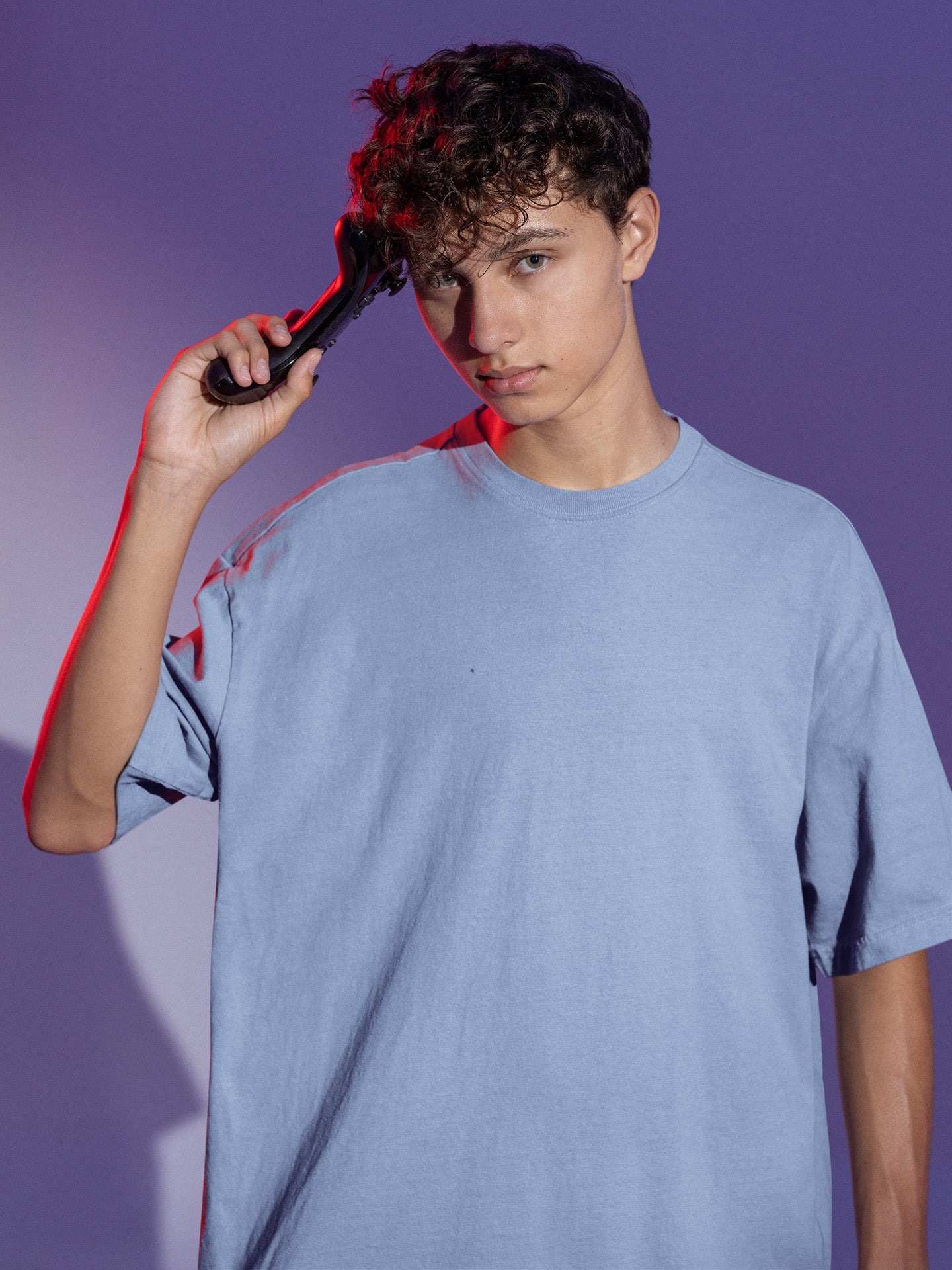 Men’s Oversized T-Shirt – Baby Blue