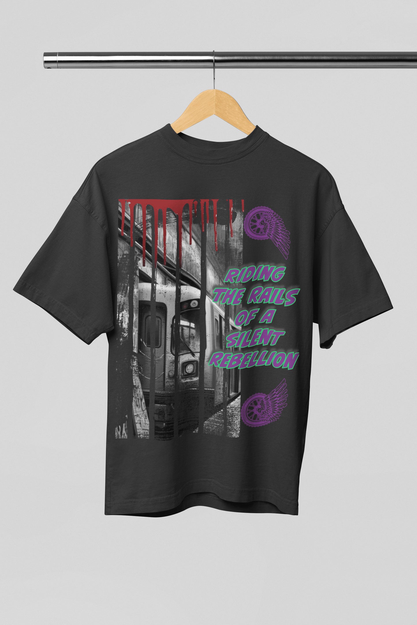 Silent Rebellion Oversized T-Shirt | The OddBall Wagon