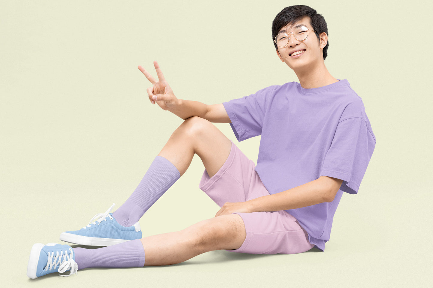 Men’s Oversized T-Shirt – Iris Lavender