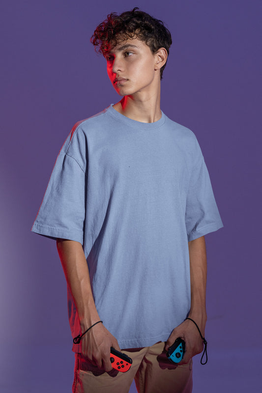 Men’s Oversized T-Shirt – Baby Blue