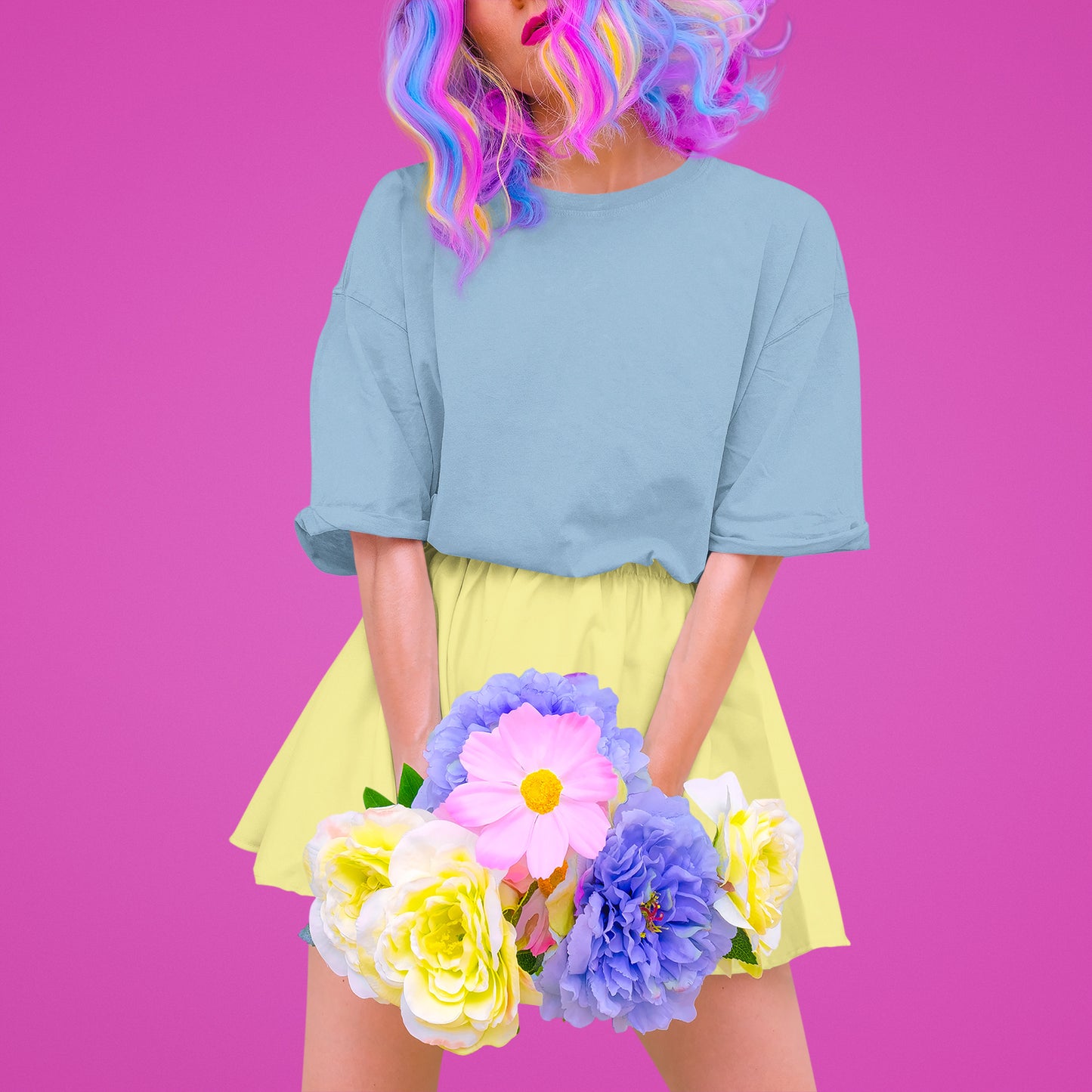 Women’s Oversized T-Shirt – Baby Blue