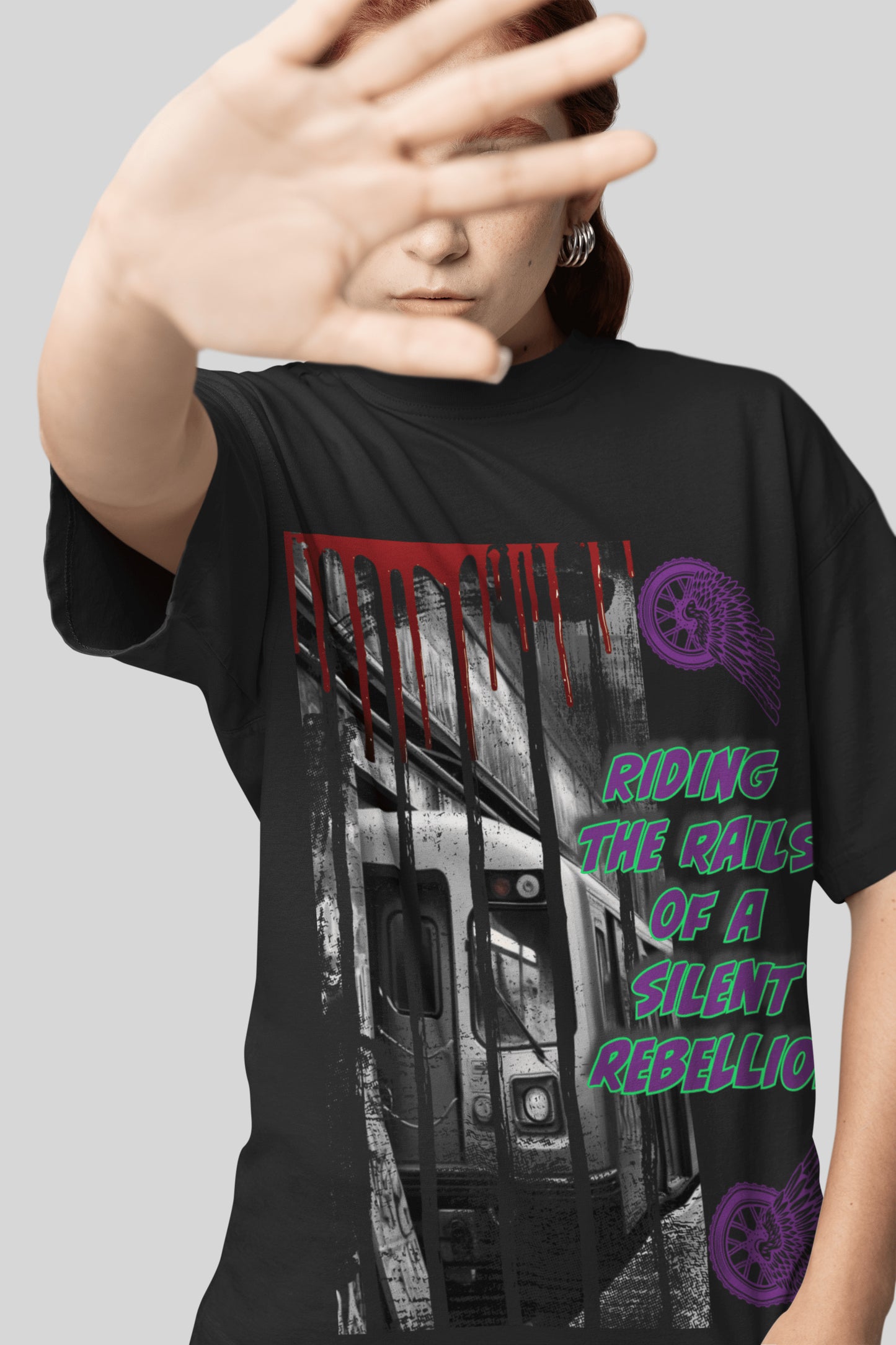 Silent Rebellion Oversized T-Shirt | The OddBall Wagon